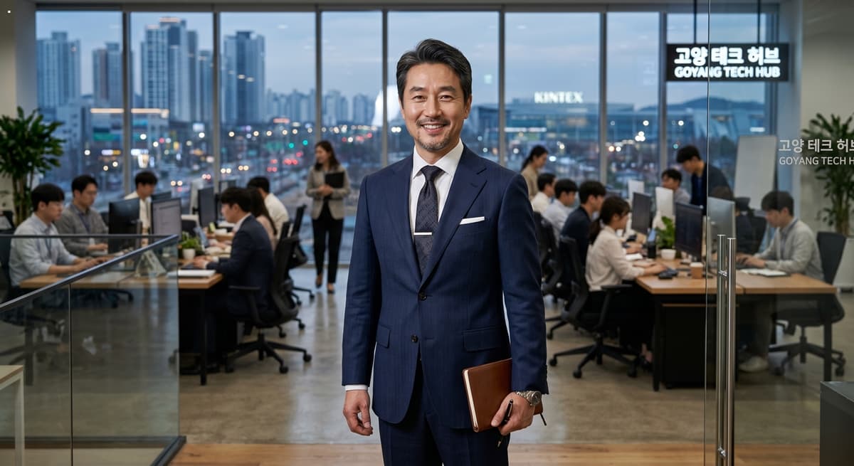 16년 경력의 구글 전문 대행사 PNA컴퍼니 수석 전략가 안태민 대표의 프로필 사진 (Professional portrait of Ahn Tae-min, CEO of PNA Company, a top-tier Google agency)